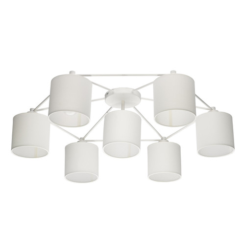 Staiti Seven Light Ceiling Mount in White (217|97903A)