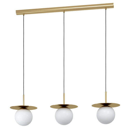 Arenales Three Light Linear Pendant in Brushed Brass (217|39953A)