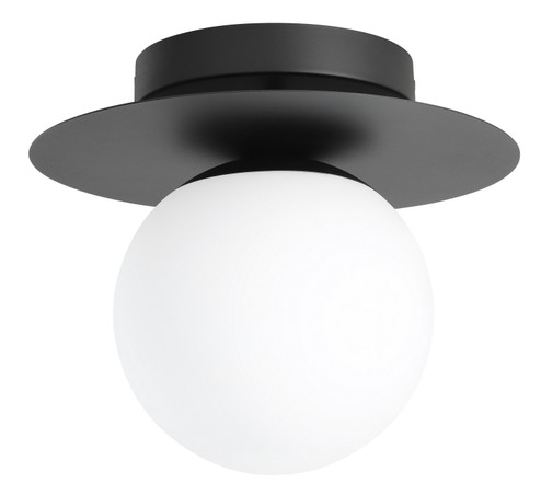 Arenales One Light Semi Flush Mount in Structured Black (217|205631A)