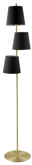 Almeida 2 Three Light Floor Lamp in Brushed Brass (217|205302A)