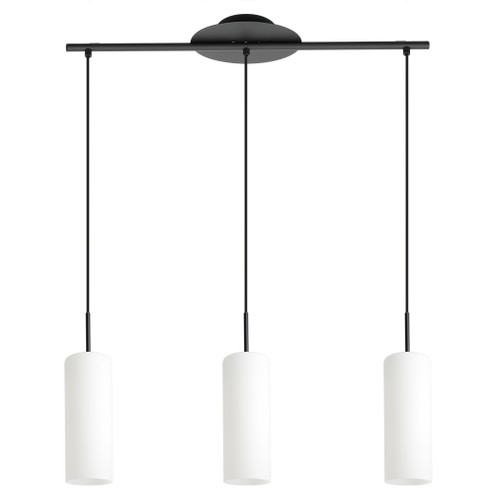 Troy 3 Three Light Pendant in Structured Black (217|205132A)