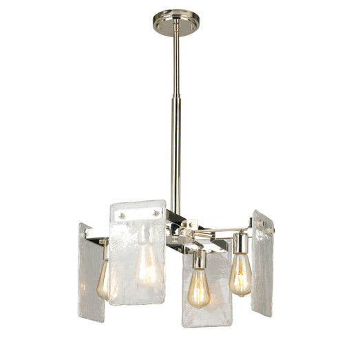 Wolter Four Light Chandelier in Polished Nickel (217|203997A)