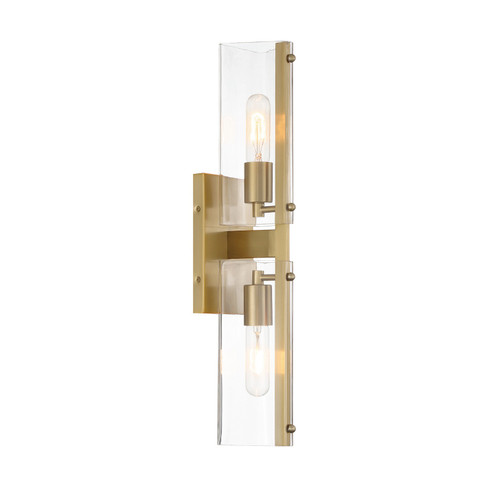 Latitude Two Light Wall Sconce in Brushed Gold (43|D279M-2WS-BG)