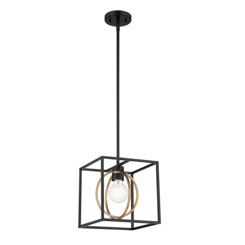 Kew Gardens One Light Pendant in Matte Black (43|D276M-10P-MB)