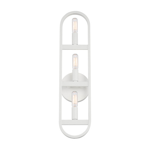 Carousel Three Light Wall Sconce in Matte White (43|D254C-3WS-MW)