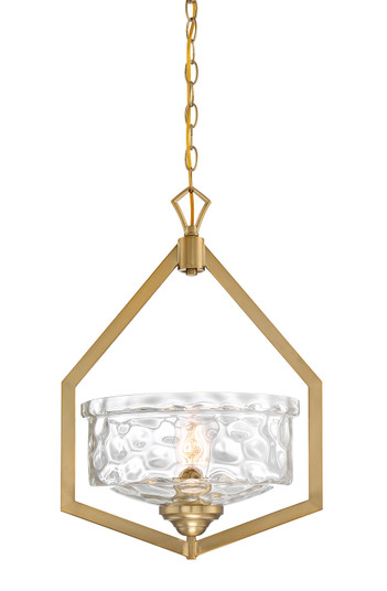 Drake One Light Foyer Pendant in Brushed Gold (43|96350-BG)