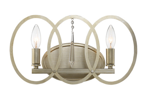 Hutton Two Light Bath Bar in Sterling Gold (43|94402-SG)
