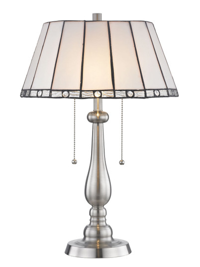 Two Light Table Lamp in Brushed Nickel (155|STT17025)