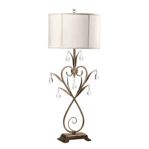 Sophie One Light Table Lamp in Gold Leaf (208|04143)