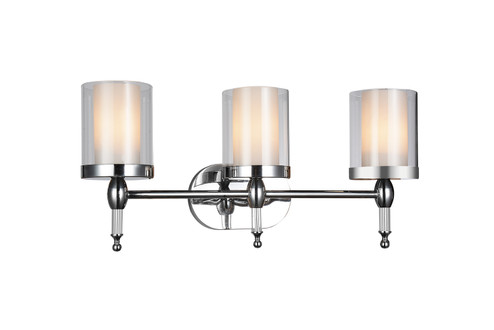 Maybelle Three Light Vanity in Chrome (401|9851W24-3-601)