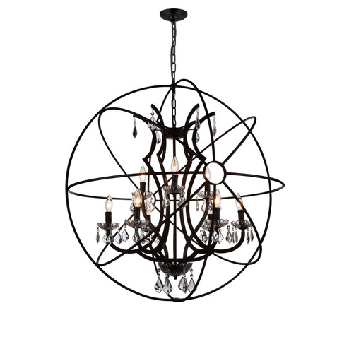 Campechia Nine Light Chandelier in Brown (401|5465P36DB-9)