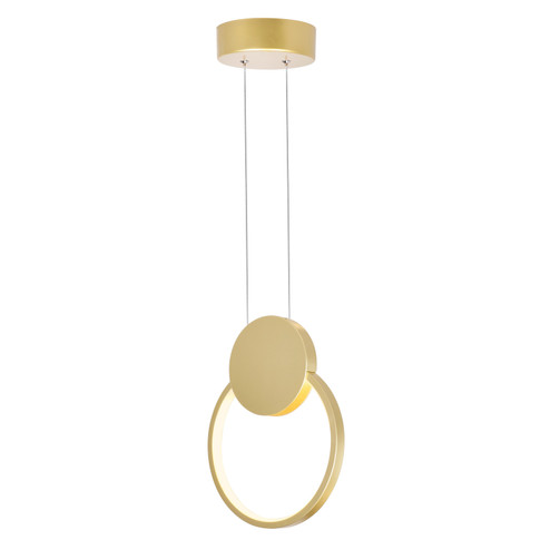 Pulley LED Mini Pendant in Satin Gold (401|1297P8-1-602)