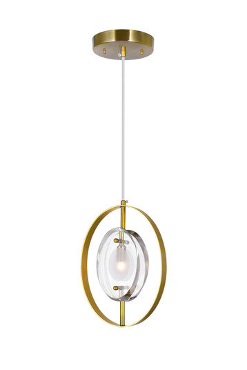 Iris One Light Mini Pendant in Sun Gold (401|1224P8-1-625)