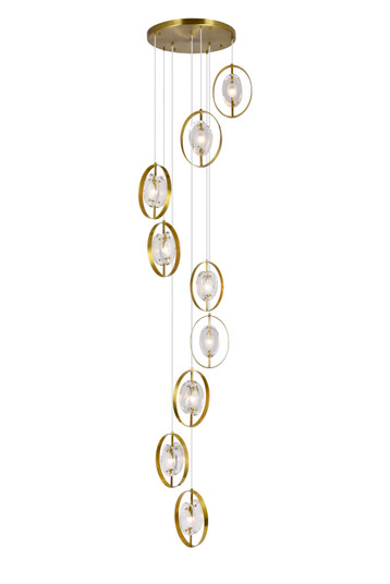 Iris Nine Light Pendant in Sun Gold (401|1224P24-9-625)