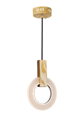Anello LED Mini Pendant in White Oak (401|1214P8-1-236)