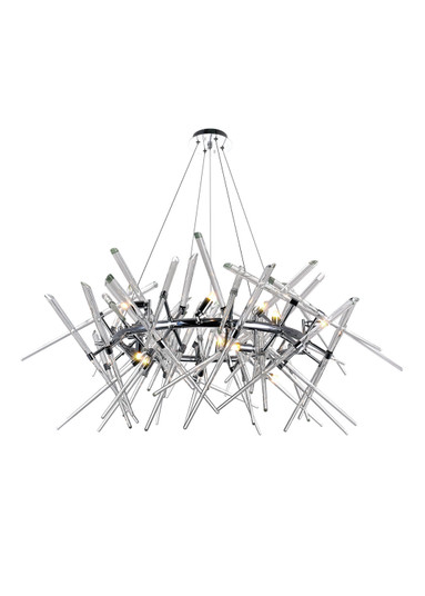 Icicle 12 Light Chandelier in Chrome (401|1154P42-12-601-R)