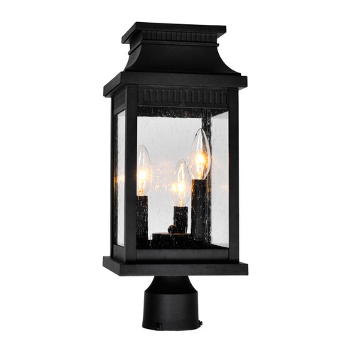 Milford Three Light Outdoor Lantern Head in Black (401|0418PT7S-3)