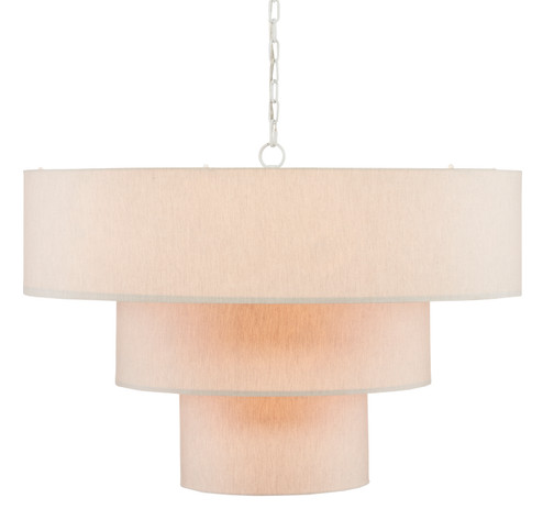 Livello Nine Light Chandelier in White/Linen (142|9000-0866)