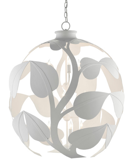 Plumeria Nine Light Chandelier in Gesso White (142|9000-0821)