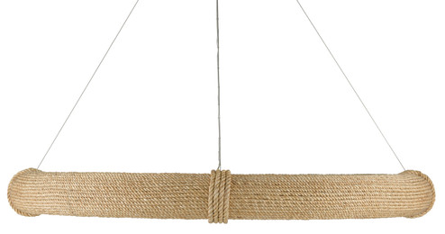 Portmeirion 12 Light Chandelier in Satin Black/Abaca Rope (142|9000-0805)