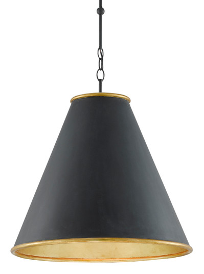 Pierrepont One Light Pendant in Antique Black/Contemporary Gold Leaf/Painted Gold (142|9000-0535)