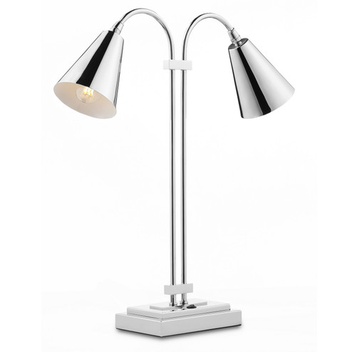 Symmetry Two Light Desk Lamp in Polished Nickel (142|6000-0783)