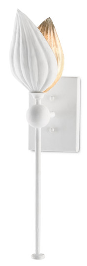Peace One Light Wall Sconce in Gesso White/Silver Leaf (142|5000-0179)