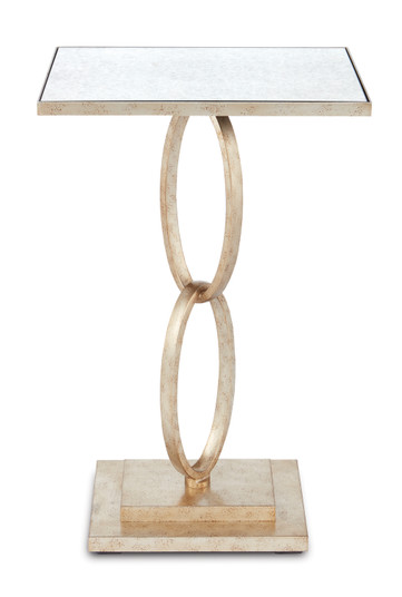 Bangle Accent Table in Silver Leaf/Antique Mirror (142|4096)