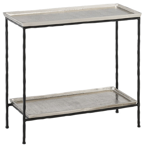 Boyles Side Table in Antique Silver/Black (142|4000-0061)