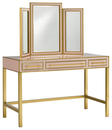 Arden Vanity in Silver Peony/Satin Brass (142|3000-0054)