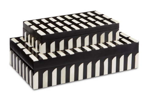 Jamie Beckwith Box Set of 2 in Black/White/Natural (142|1200-0448)