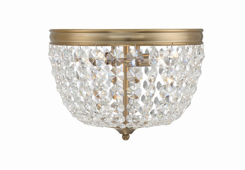 Nola Two Light Flush Mount in Vibrant Gold (60|NOL-312-VG-CL-MWP)