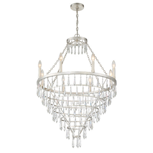 Lucille Eight Light Chandelier in Antique Silver (60|LUC-A9068-SA)