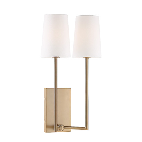 Lena Two Light Wall Sconce in Vibrant Gold (60|LEN-252-VG)