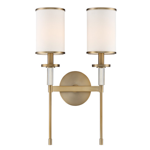Hatfield Two Light Wall Sconce in Vibrant Gold (60|HAT-472-VG)