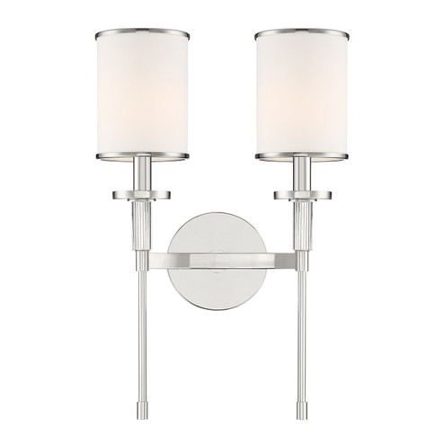Hatfield Two Light Wall Sconce in Polished Nickel (60|HAT-472-PN)