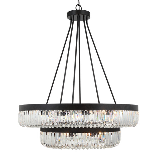 Alister 26 Light Chandelier in Charcoal Bronze (60|ALI-B2026-CZ)