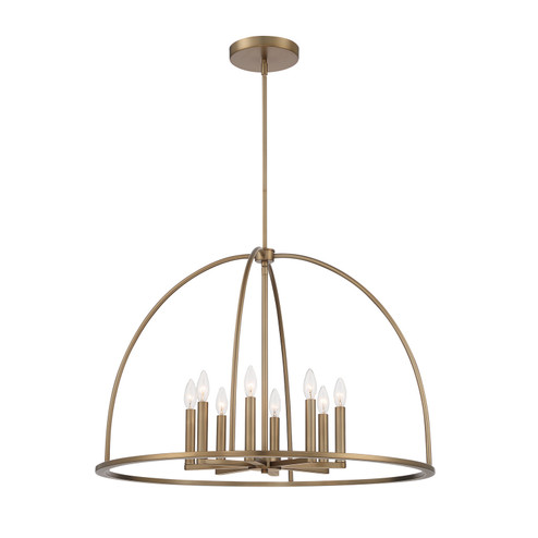 Abbott Eight Light Chandelier in Vibrant Gold (60|ABB-3008-VG)