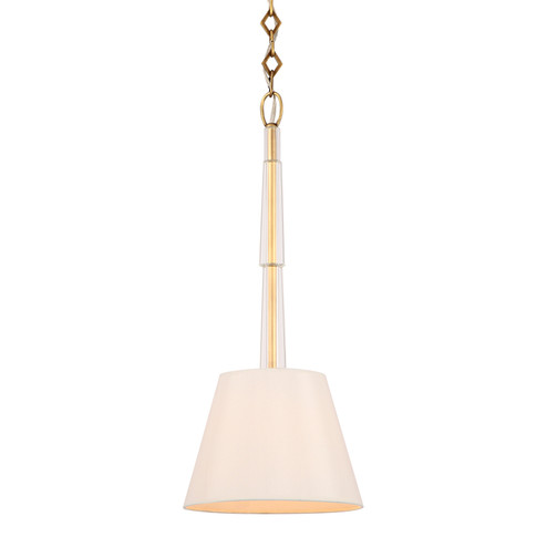 Lawson One Light Pendant in Aged Brass (60|8701-AG)