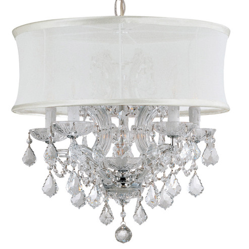 Brentwood Six Light Mini Chandelier in Polished Chrome (60|4415-CH-SMW-CL-S)