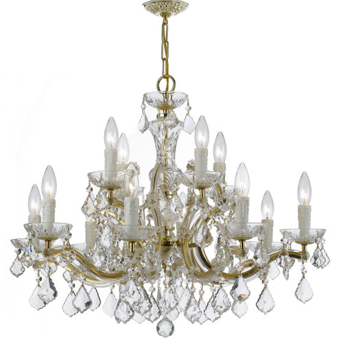 Maria Theresa 12 Light Chandelier in Gold (60|4379-GD-CL-MWP)