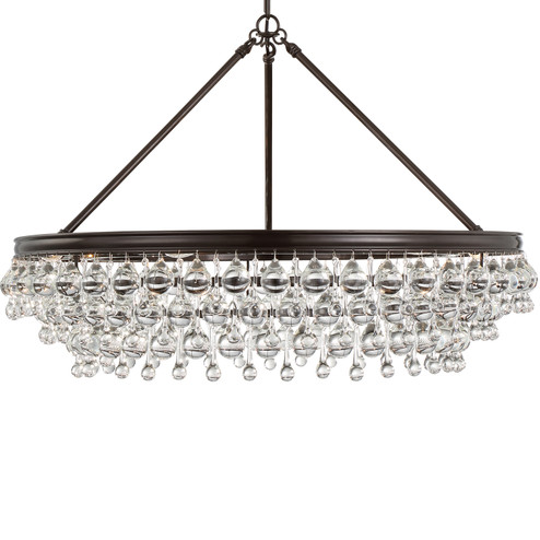 Calypso Six Light Chandelier in Vibrant Bronze (60|275-VZ)