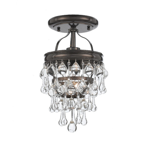 Calypso One Light Semi Flush Mount in Vibrant Bronze (60|131-VZ_CEILING)