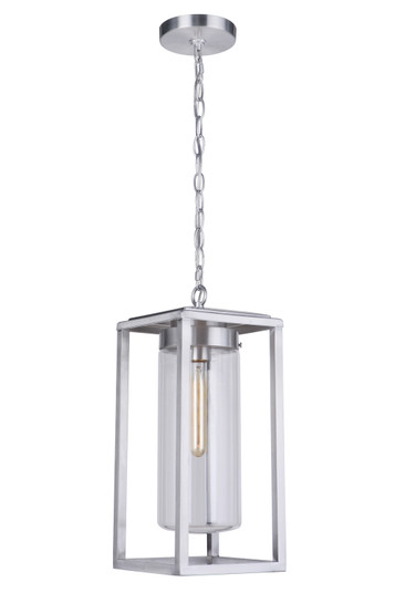 Neo One Light Outdoor Pendant in Satin Aluminum (46|ZA4821-SA)