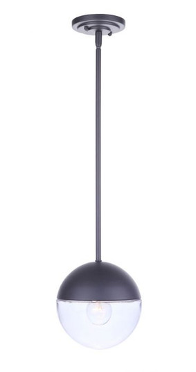 Evie One Light Outdoor Pendant in Midnight (46|ZA3411-MN)