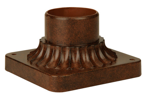 Post Adapter Cast 3.5'' Post Head Adapter in Aged Bronze Textured (46|Z200-AG)