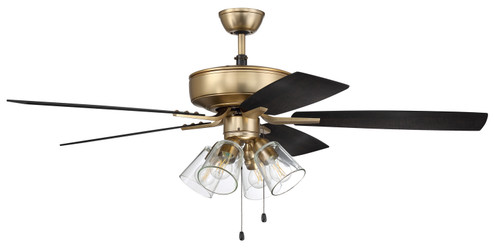 Pro Plus 104 52''Ceiling Fan in Satin Brass (46|P104SB5-52BWNFB)