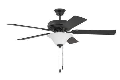 Decorator's Choice Bowl Light Kit 52''Ceiling Fan in Flat Black (46|DCF52FB5C1W)