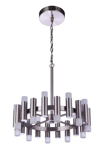 Simple Lux LED Chandelier in Brushed Polished Nickel (46|57520-BNK-LED)