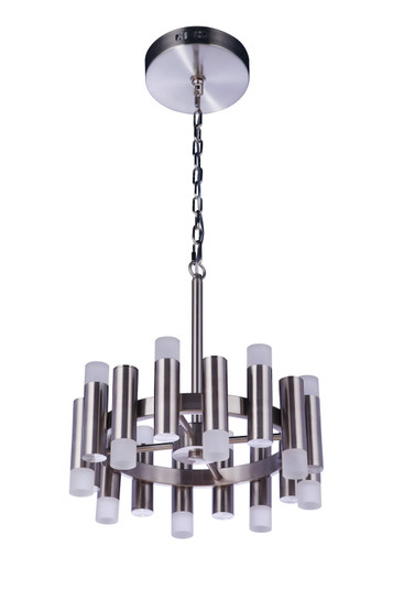 Simple Lux LED Chandelier in Brushed Polished Nickel (46|57516-BNK-LED)